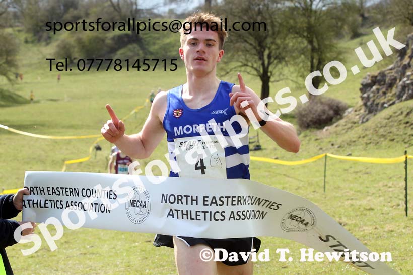 Masters men 2021 NECAA Cross Country Relays, Thornley Farm, Peterlee, Saturday, April 10th. Photo: David T. Hewitson/Sports for All Pics